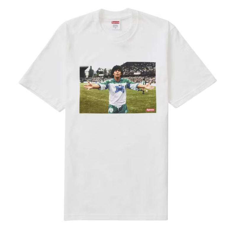 Supreme Maradona Tee White