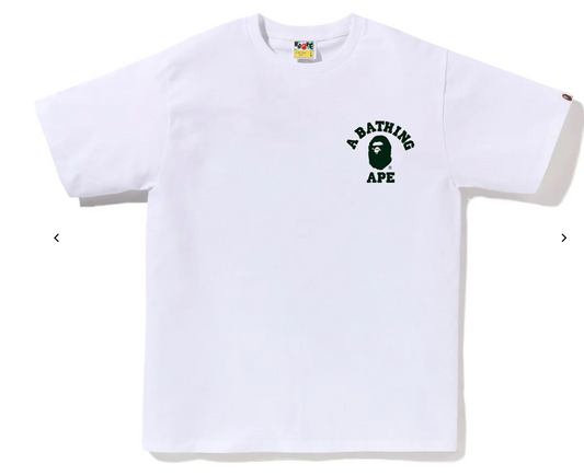 Bape ABC Camo College ATS Tee White Green