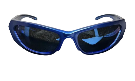 Balenciaga Runway Blue Aluminum Sunglasses