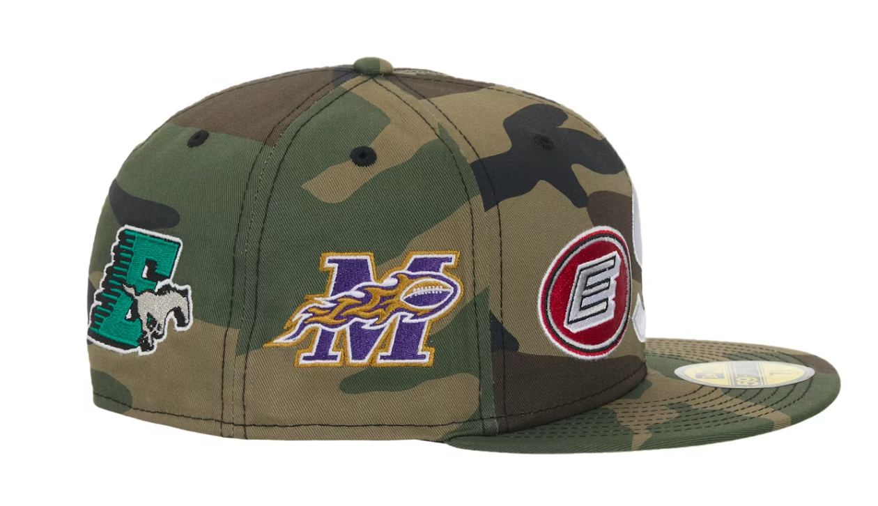 Supreme Mascots S Logo New Era 59Fifty Fitted Cap Woodland Camo