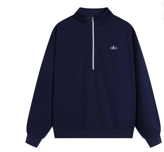 Alo Accolade 1/4 Zip Pullover Navy