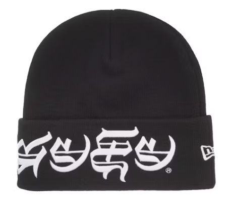 Supreme New Era Blackletter Beanie Black