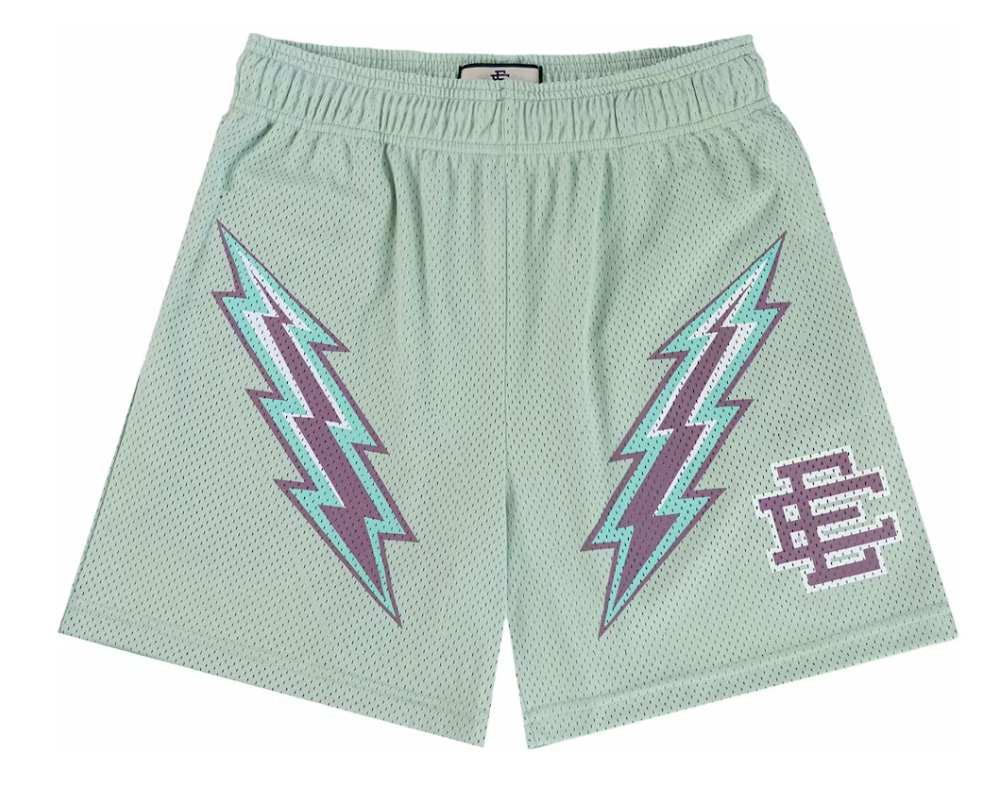 Eric Emanuel EE Short Silt Green/Purple Bolt