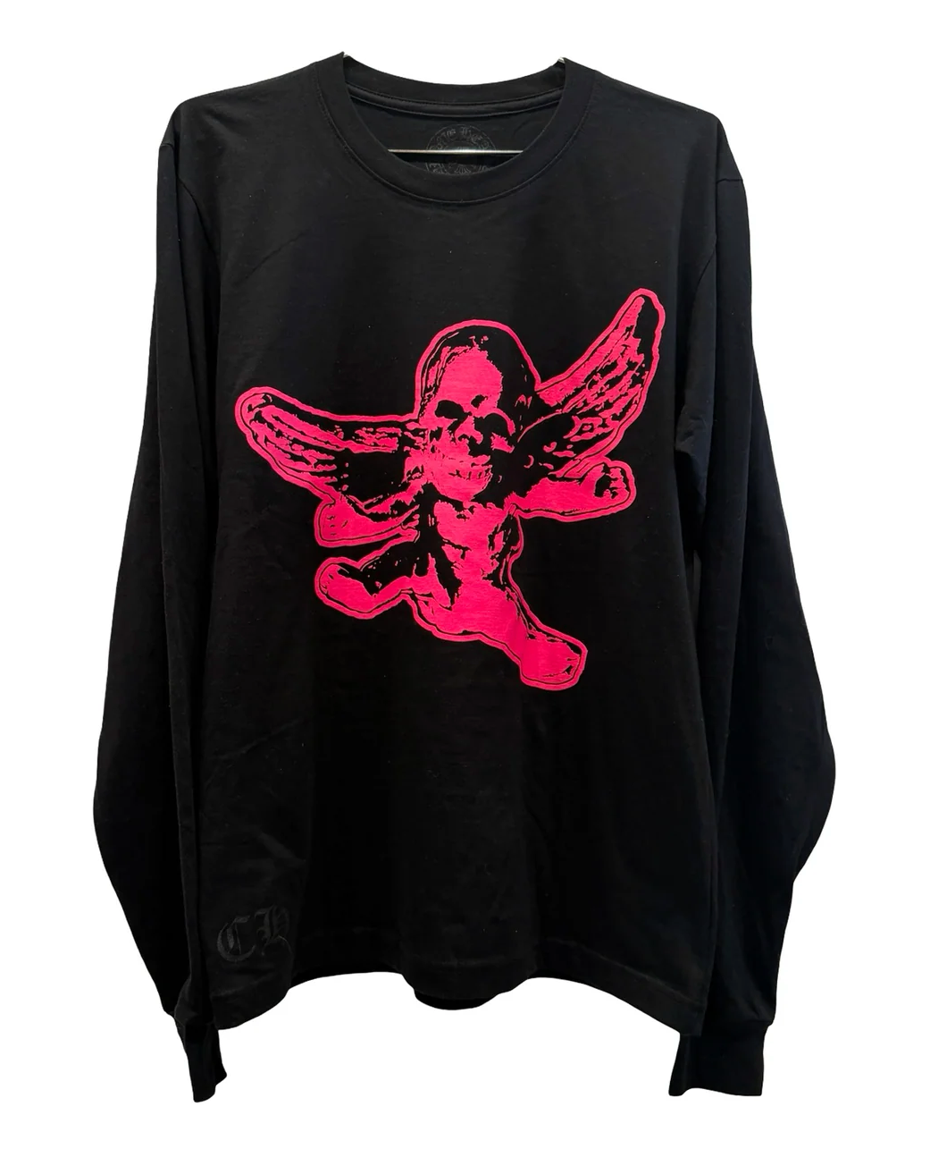Chrome Hearts Foti Logo Long-Sleeve T-Shirt Black/Pink