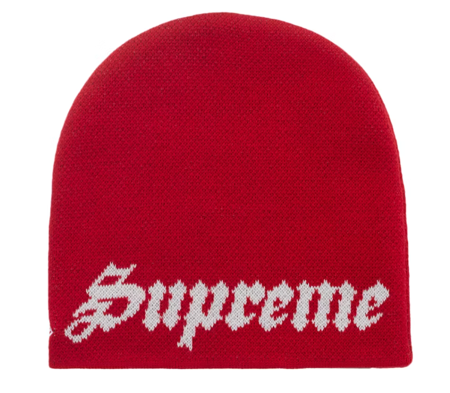 Supreme New Era Ghostface Beanie Red