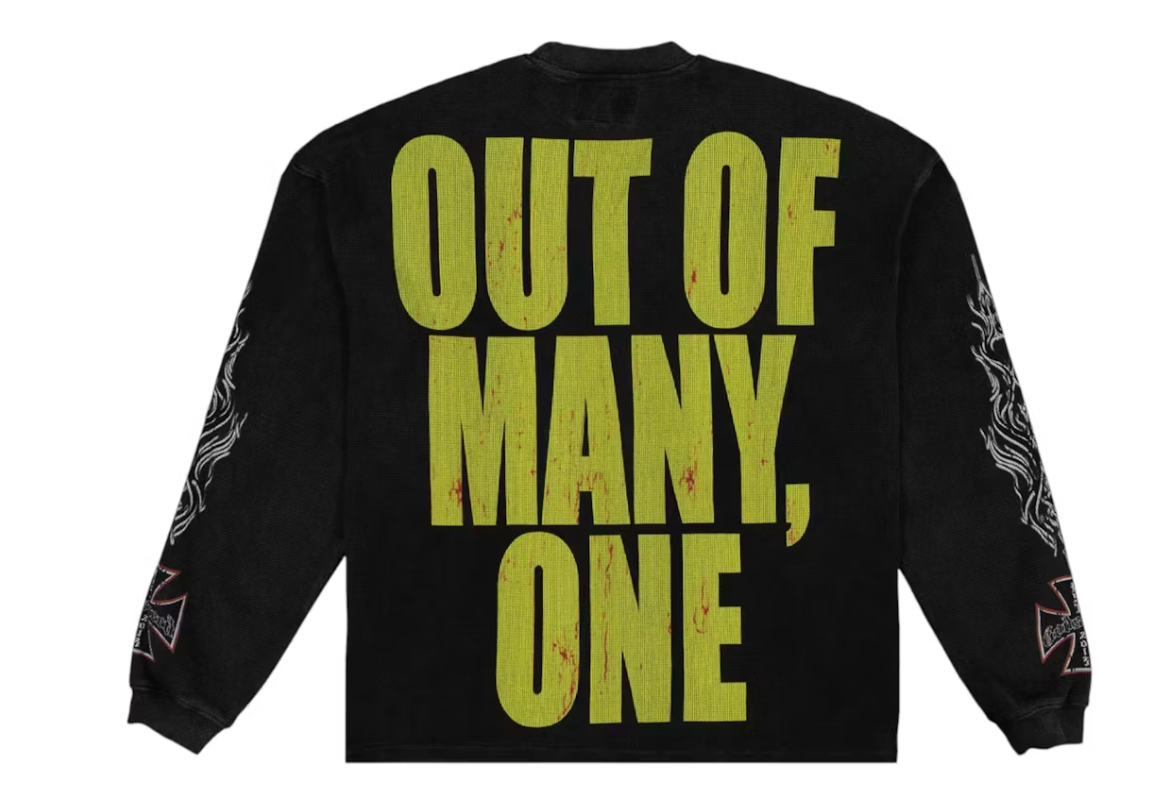 Godspeed Long Lonely Road Thermal L/S T-shirt Black Wash