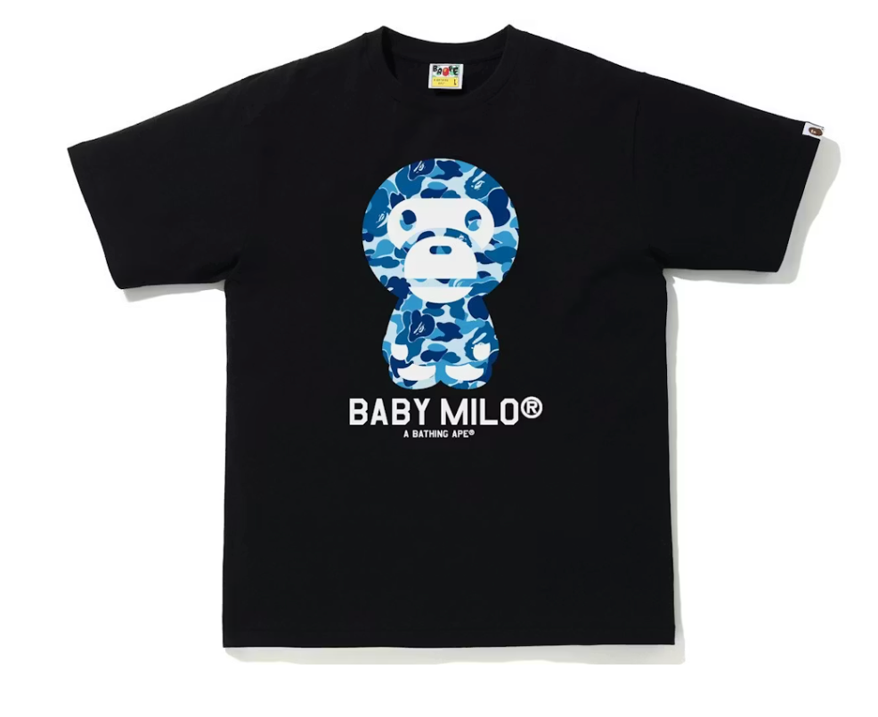 BAPE ABC Camo Baby Milo Tee Black/Blue