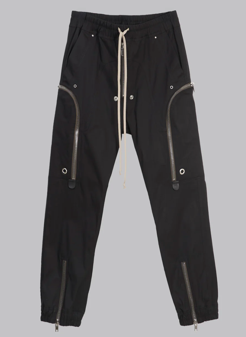 Rick Owens Temple Bauhaus Cargo Pants Black