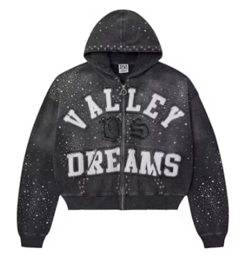 Vale Forever Classico Zip Up Hoodie Black