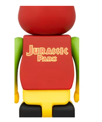 Bearbrick x Jurassic Park 100% & 400% Set Green/Yellow