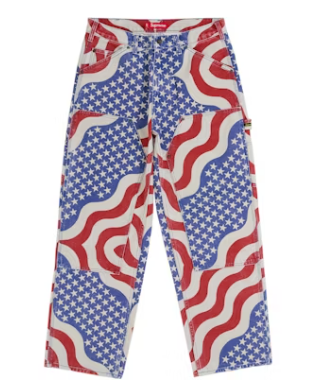 Supreme Flag Double Knee Painter Pant Multicolor