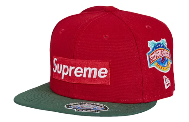 Supreme Championships Box Logo New Era Fitted Hat Red