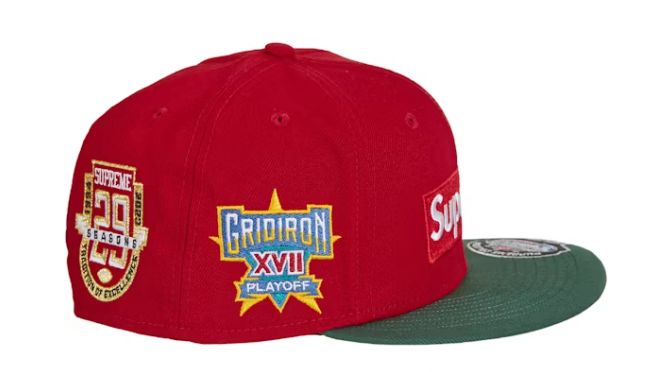 Supreme Championships Box Logo New Era Fitted Hat Red
