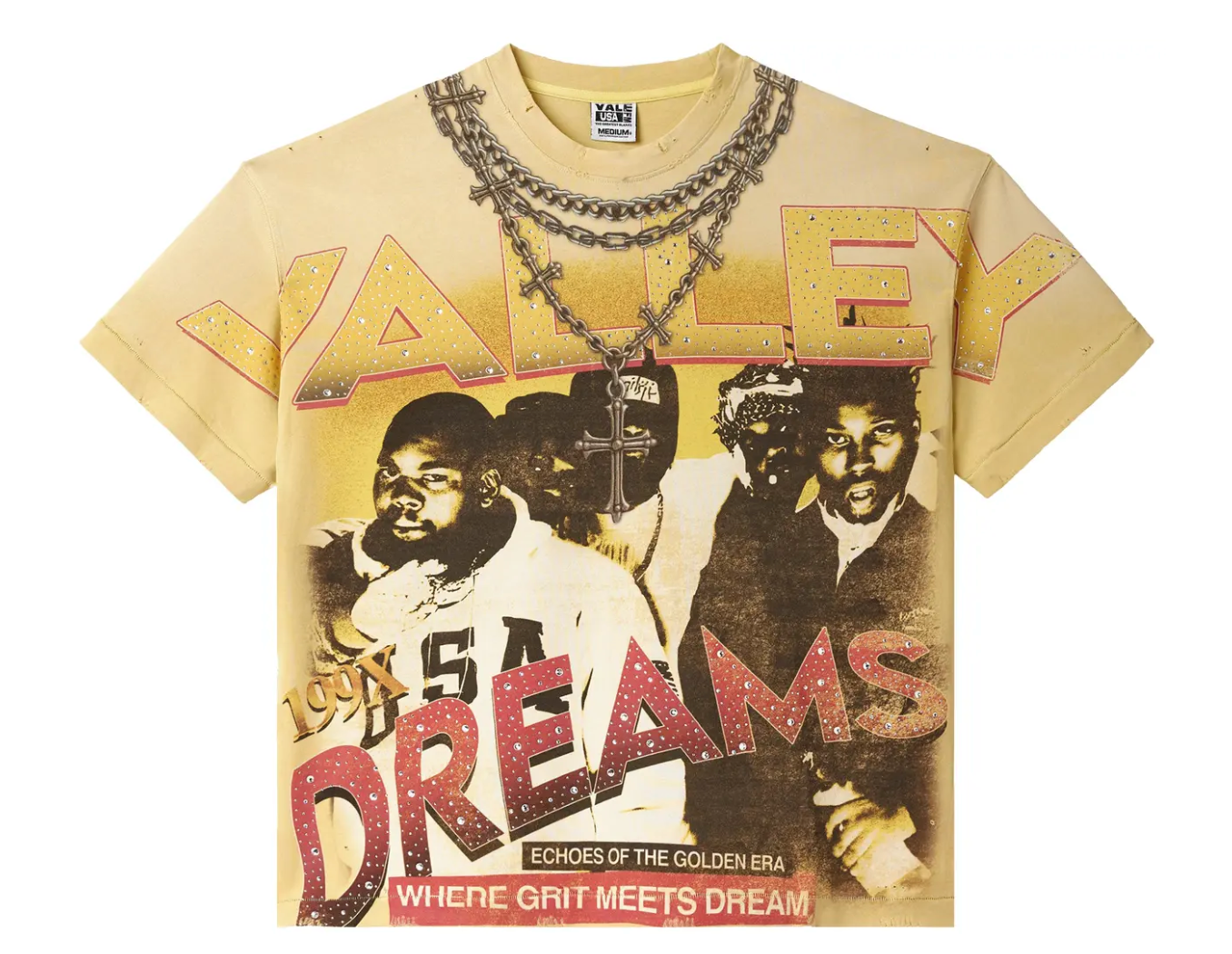 Vale Forever Golden Chambers Bling Tee Yellow