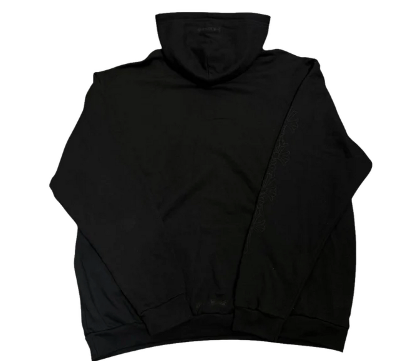 Chrome Hearts Miami Exclusive Cemetery Vertical Logo Hoodie Black