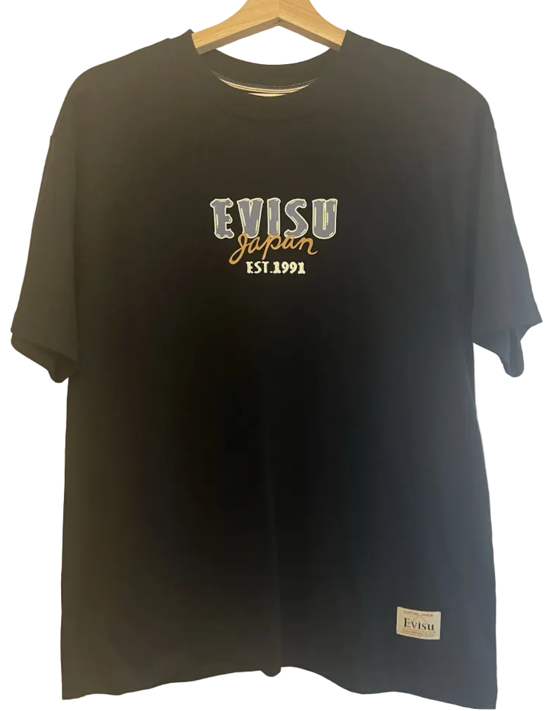 Evisu Kumadori Daruma Daicock Print Relax Fit T-shirt