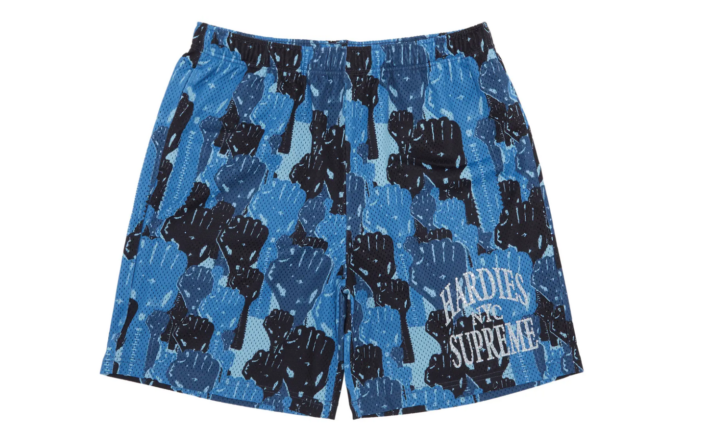 Supreme x Hardies Camo Basketball Short Blue