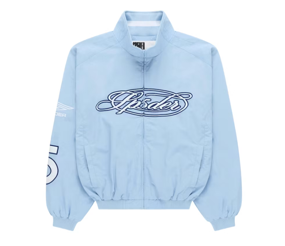 Sp5der Script Warm Up Jacket & Track Pants Set Rock Blue
