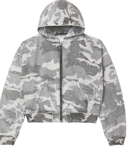 Vale Forever Winter Crystal Camo Work Jacket Washed/White/Camo