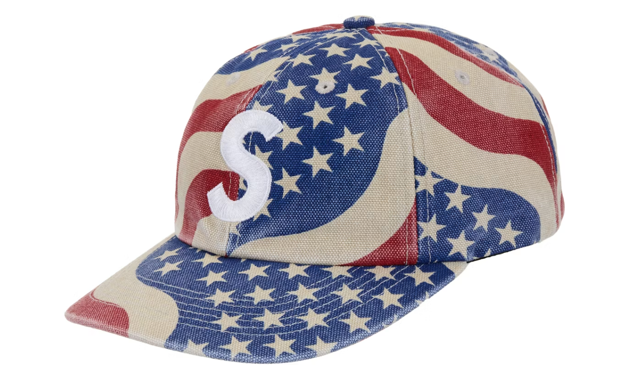 Supreme Pigment Coated S Logo 6-Panel Cap (SS26) Flag