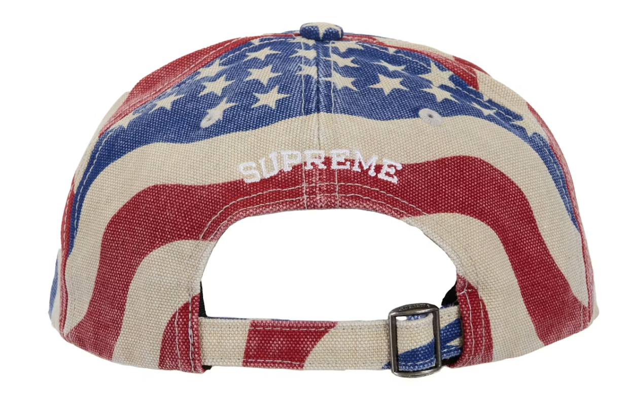 Supreme Pigment Coated S Logo 6-Panel Cap (SS26) Flag