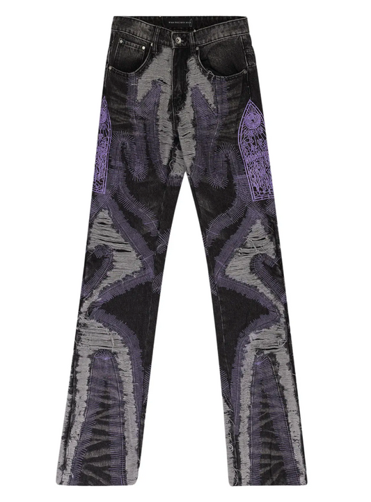 Who Decides War Techno Straight Fit Jeans Black