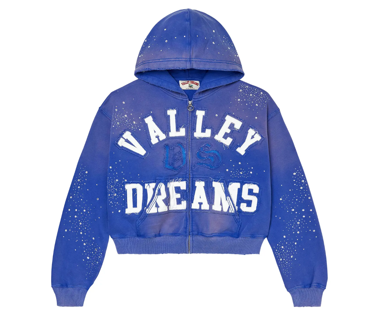 Vale Forever Classico Zip Up Hoodie Sapphire