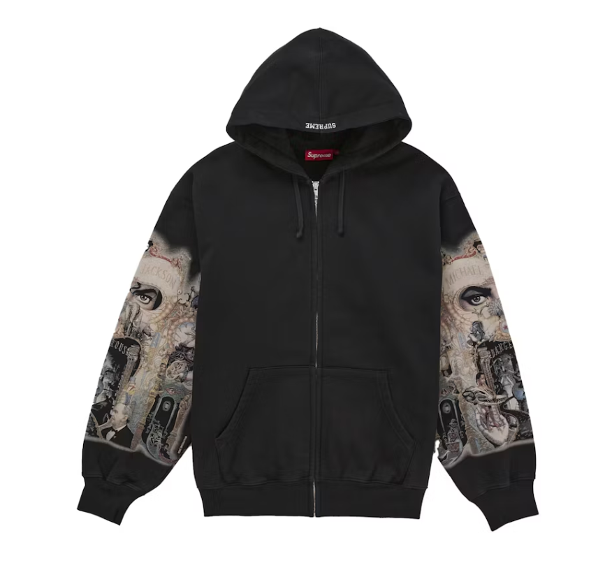 Supreme Michael Jackson Dangerous Zip Up Hooded Sweatshirt