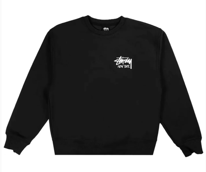 Stussy Stock New York Crewneck Black