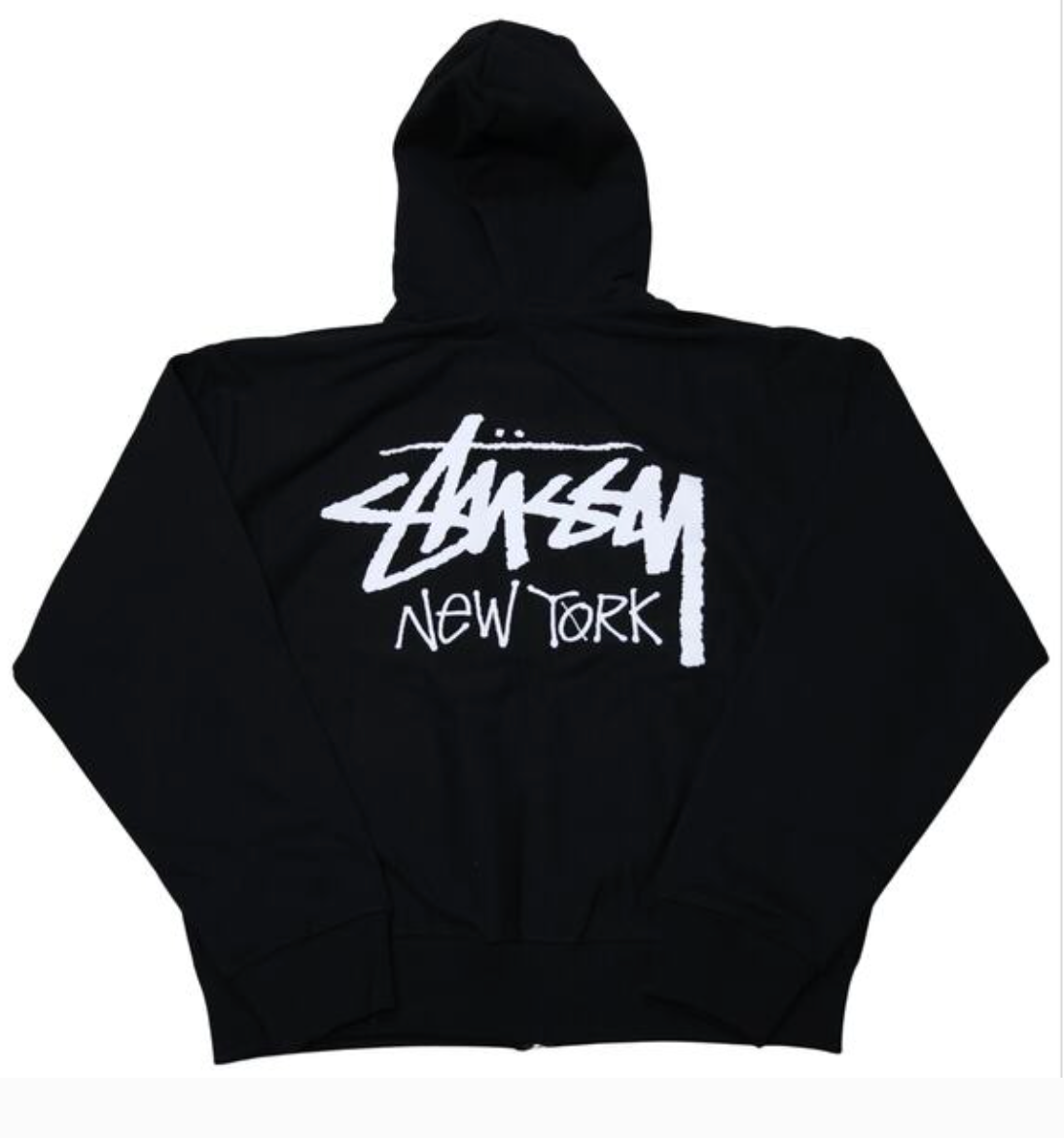 Stussy Stock New York Zip Hoodie Black
