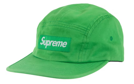 Supreme Washed Chino Twill Camp Cap (SS24) Green