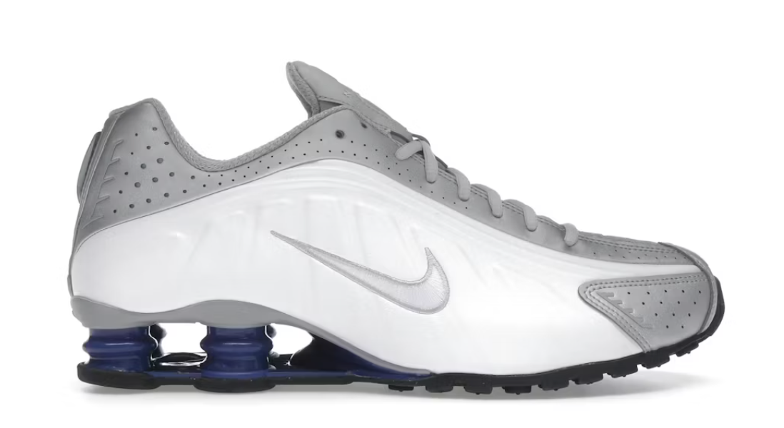 Nike Shox R4 Metallic Silver Deep Royal Blue