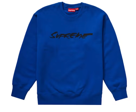 Supreme Futura Logo Crewneck Royal
