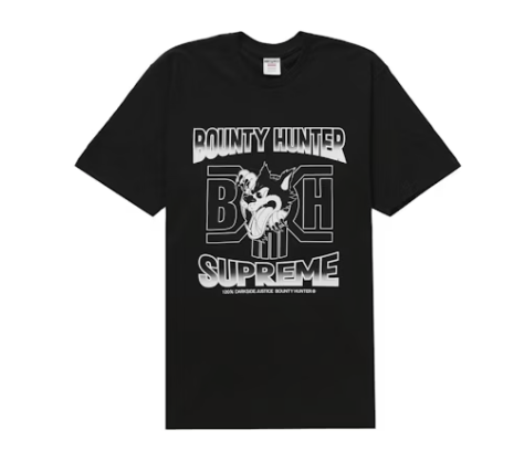 Supreme Bounty Hunter Wolf Tee Black
