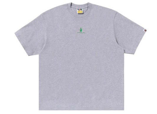 BAPE College Logo Relaxed Fit Tee Heather Grey