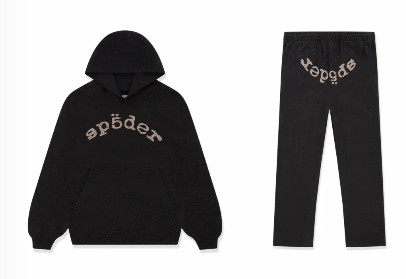 Sp5der VVS Hoodie & Sweatpants Set Black