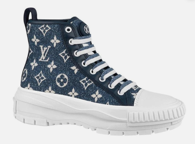 Louis Vuitton Squad Boot Denim Monogram