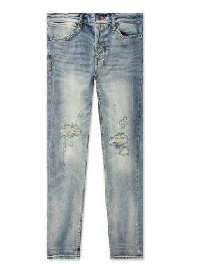 Ksubi Van Winkle Skyhigh Trashed Jeans Blue
