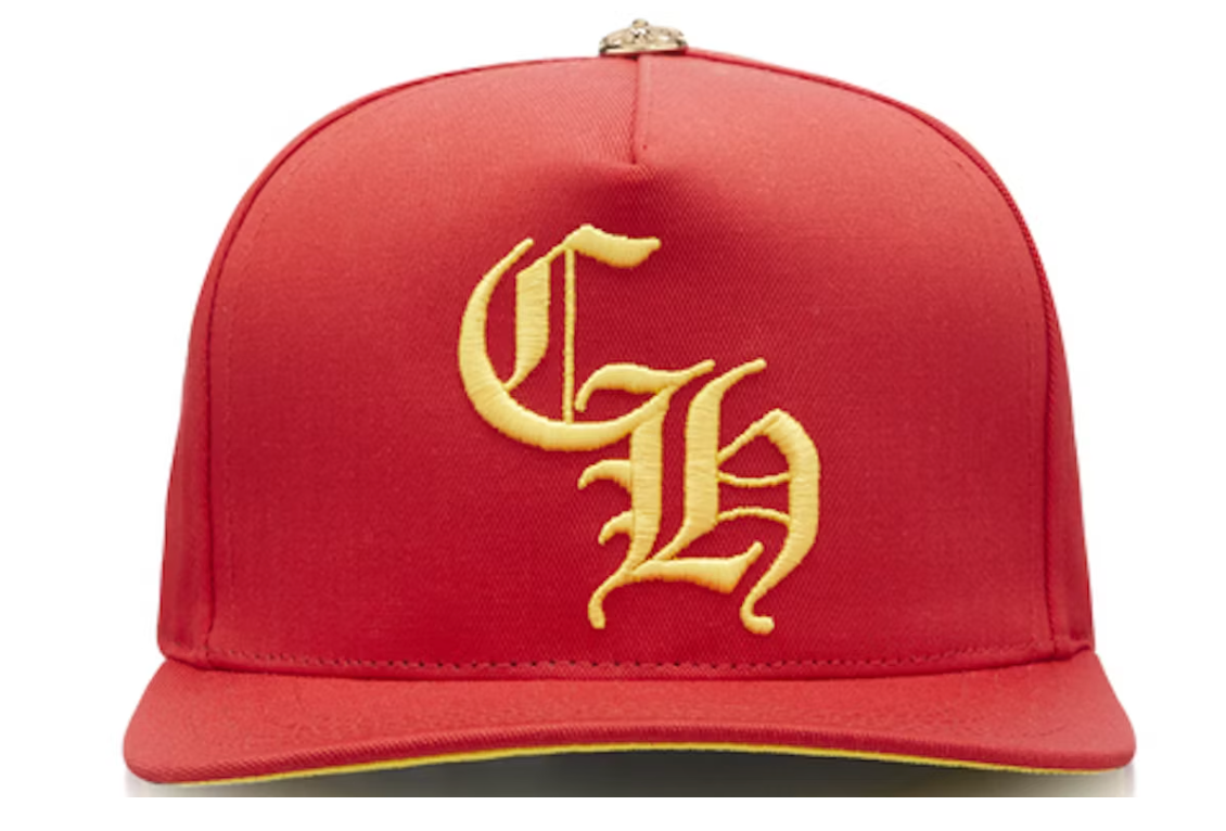 Chrome Hearts CH Gold Button Hat Red/Yellow
