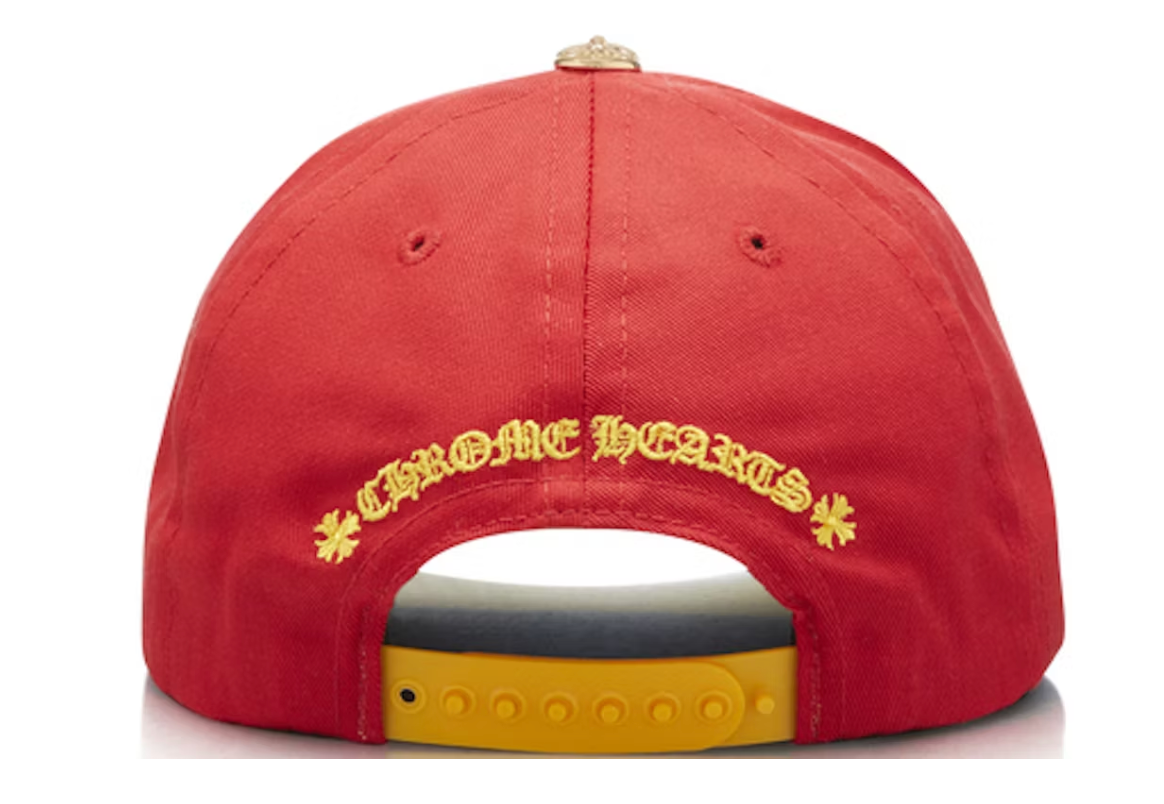Chrome Hearts CH Gold Button Hat Red/Yellow