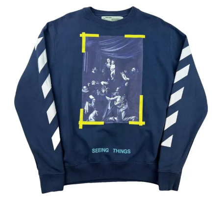Off-White Caravaggio Seeing Things Crewneck Black