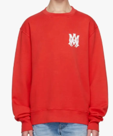 Amiri MA Core Logo Crewneck Sweatshirt Red/White