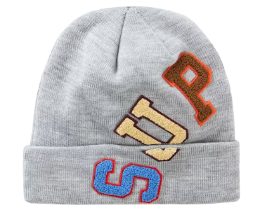 Supreme x New Era Big Arc Beanie Heather Grey