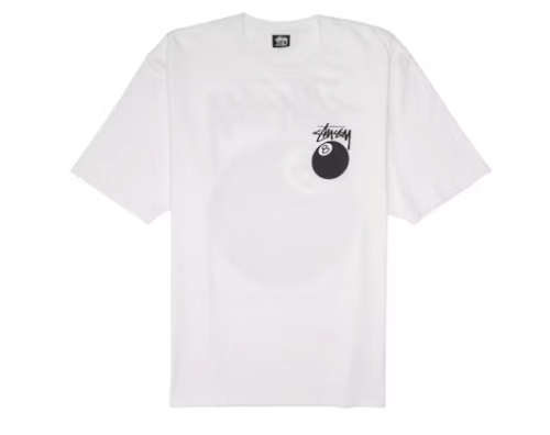 Stussy 8 Ball Tee White