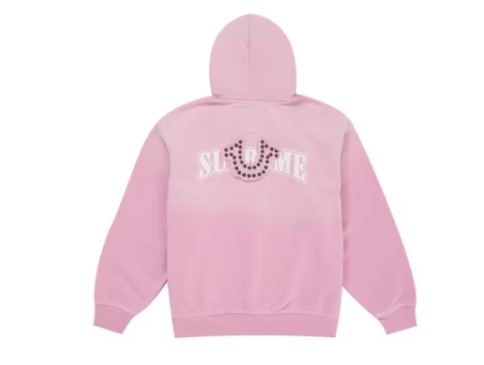 Supreme True Religion Zip Up Hooded Sweatshirt (FW25) Pink