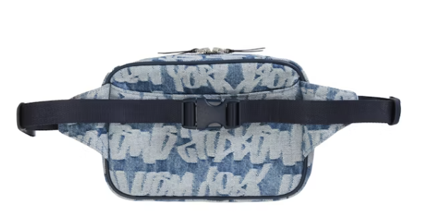 Supreme Fat Tip Jacquard Denim Waist Bag Blue