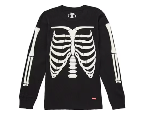 Supreme Hanes Bones Thermal Crew FW25 (1 Pack) Black