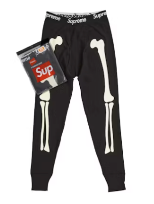 Supreme Hanes Bones Thermal Pant FW25 (1 Pack) Black