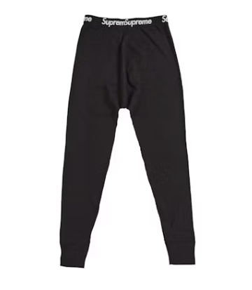 Supreme Hanes Bones Thermal Pant FW25 (1 Pack) Black