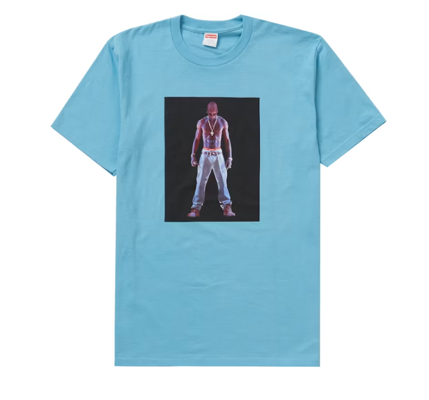 Supreme Tupac Hologram Tee Light Slate